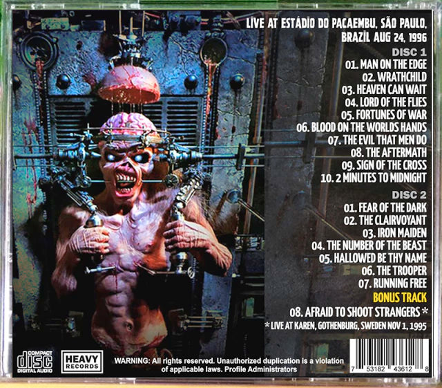 Iron Maiden - Monsters Of Rock 1996 Sao Paulo 2xCD