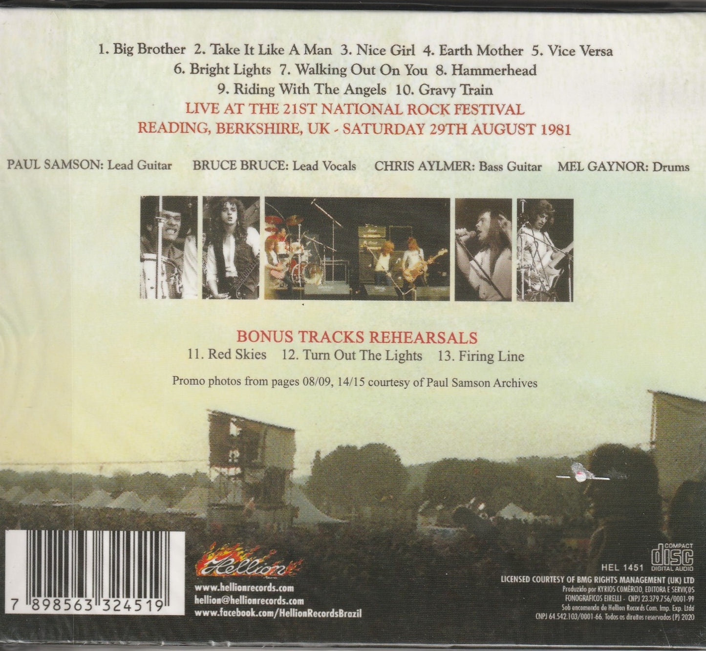 Samson  - Live At Reading ' 81 - CD
