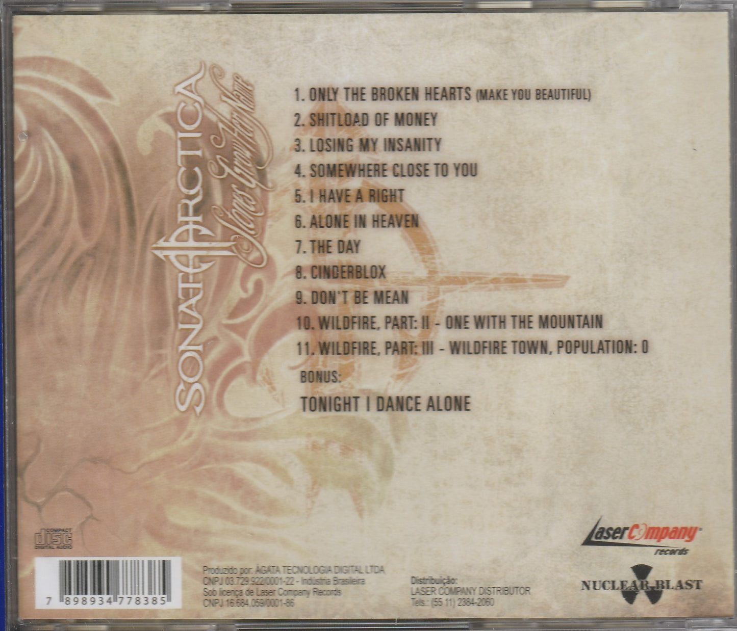 Sonata Arctica - Stones Grow Her Name CD
