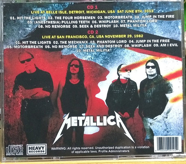 Metallica - Kill 'Em All Live Orion Music + More Festival 2xCD