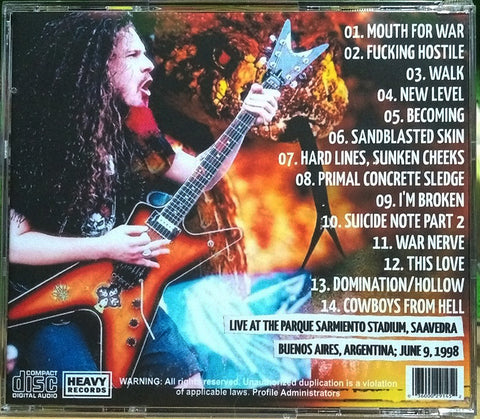 Pantera - Live In Buenos Aires 1998 CD